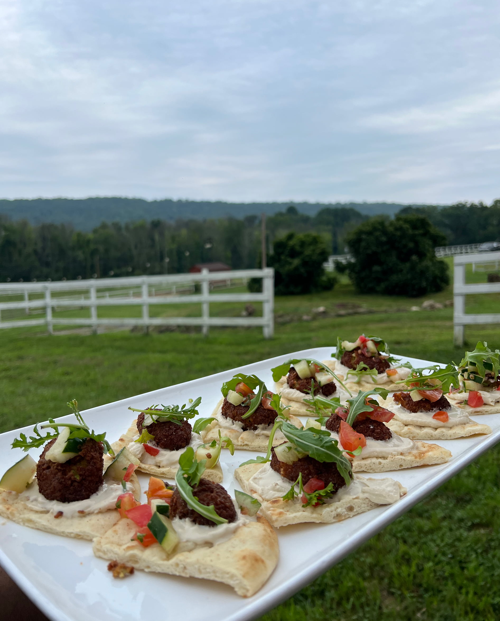 Falafel Pita with Fried Jalapenos
