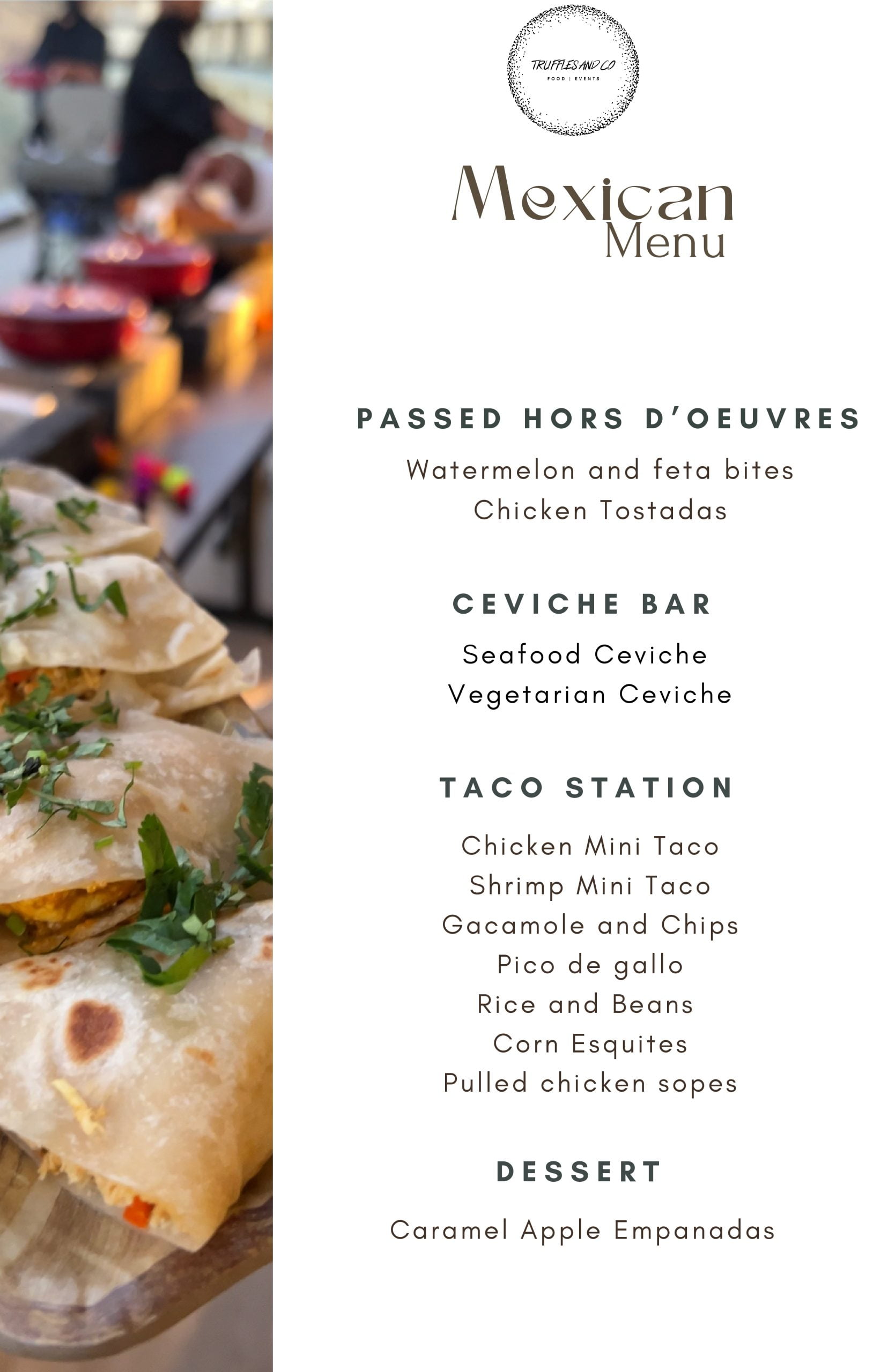 Mexican Menu